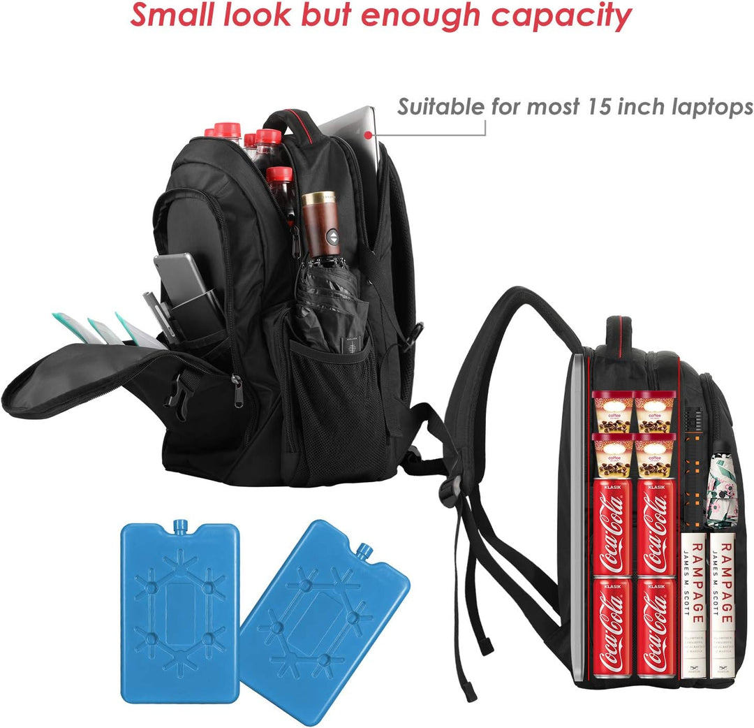 OUTXE kühlrucksack 22L Isolierte Kühltasche für Laptop Lunch Rucksack für die Arbeit Schule Tägliche