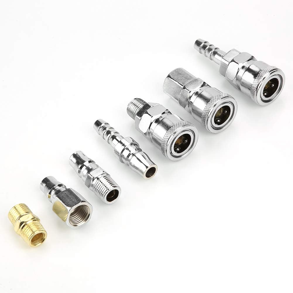 Luftanschluss, 18 Stück 1/4" Luftleitungsanschlüsse Luftleitungsanschlüsse Druckluftschlauch-Kompres