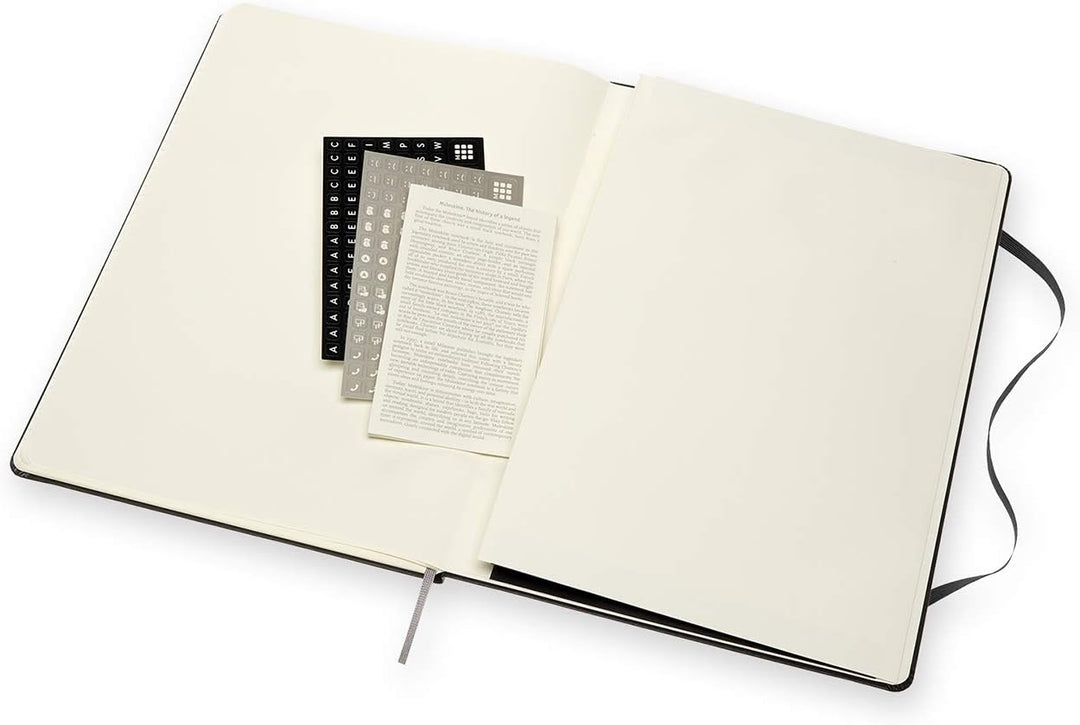 Moleskine - Pro Notebook, Perfektes Notizbuch für die Arbeit - Hardcover mit Elastischem Verschluss