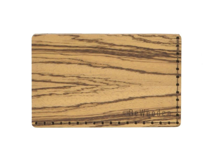 BeWooden Kartenetui Kreditkartenetui Kartenbörse Linea Note Holz und Leder