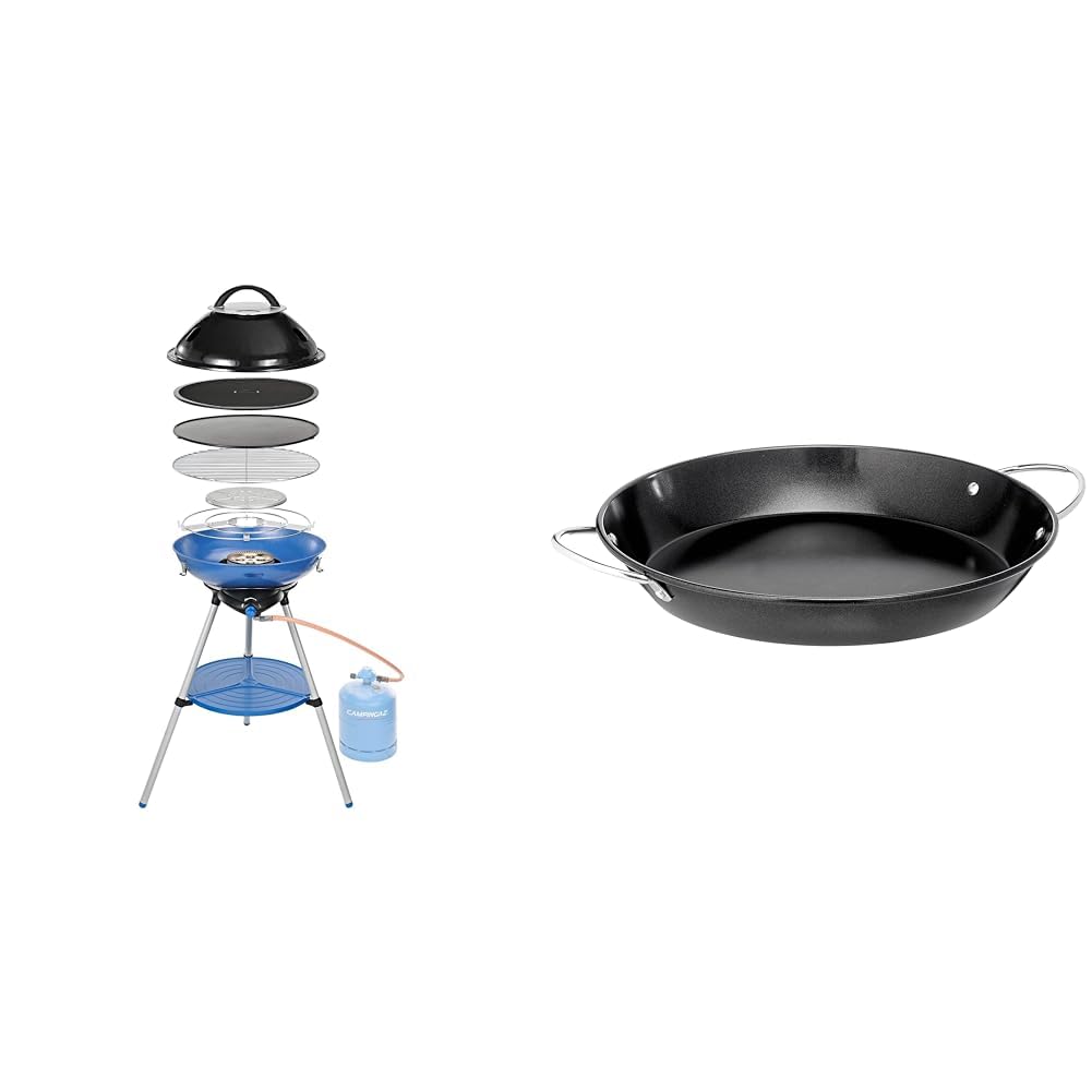Campingaz 694002 Party Grill, Kleiner Grill für Camping, Festivals & Paellapfanne, antihaftbeschicht