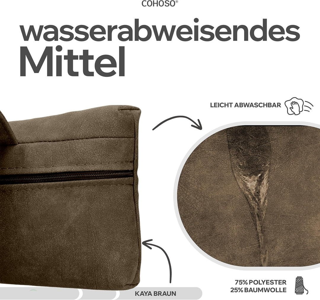 COHOSO® Nackenkissen für Gartenstühle mit Gegengewicht - Sesselkissen Kopfstütze für Sofa &amp; Couch, K