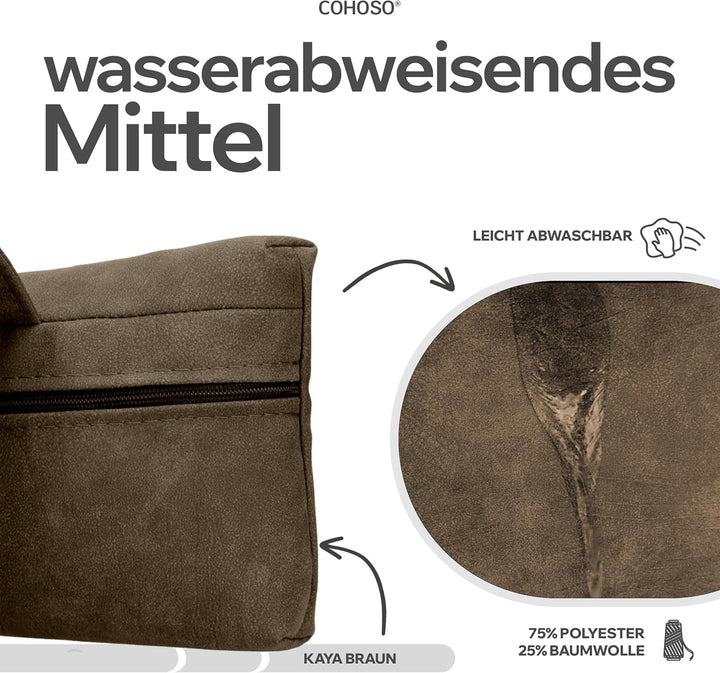 COHOSO® Nackenkissen für Gartenstühle mit Gegengewicht - Sesselkissen Kopfstütze für Sofa &amp; Couch, K