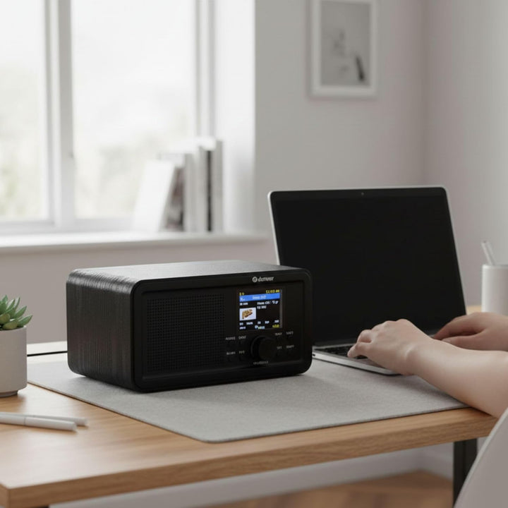 Soundmaster DAB900 Digitalradio mit DAB+ & UKW/FM, Bluetooth, Radiowecker, grosses Farbdisplay, Farb
