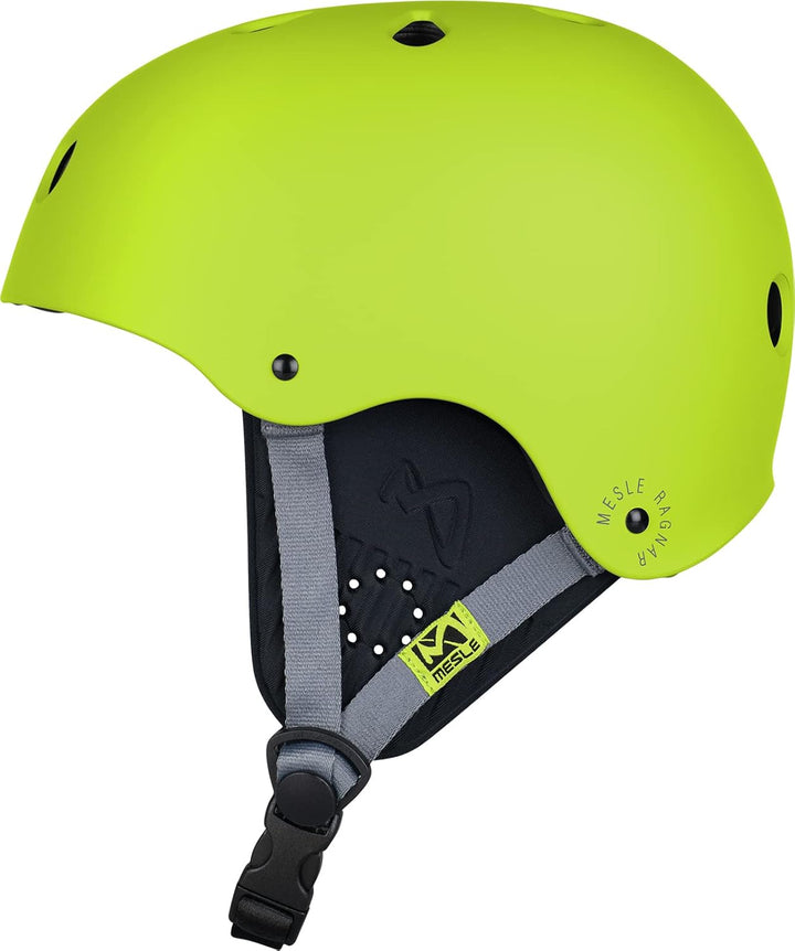 Mesle Wassersport Helm Ragnar, Wakeboard Helm Abnehmbarer Ohrenschutz, Kite Helm lime L, lime L