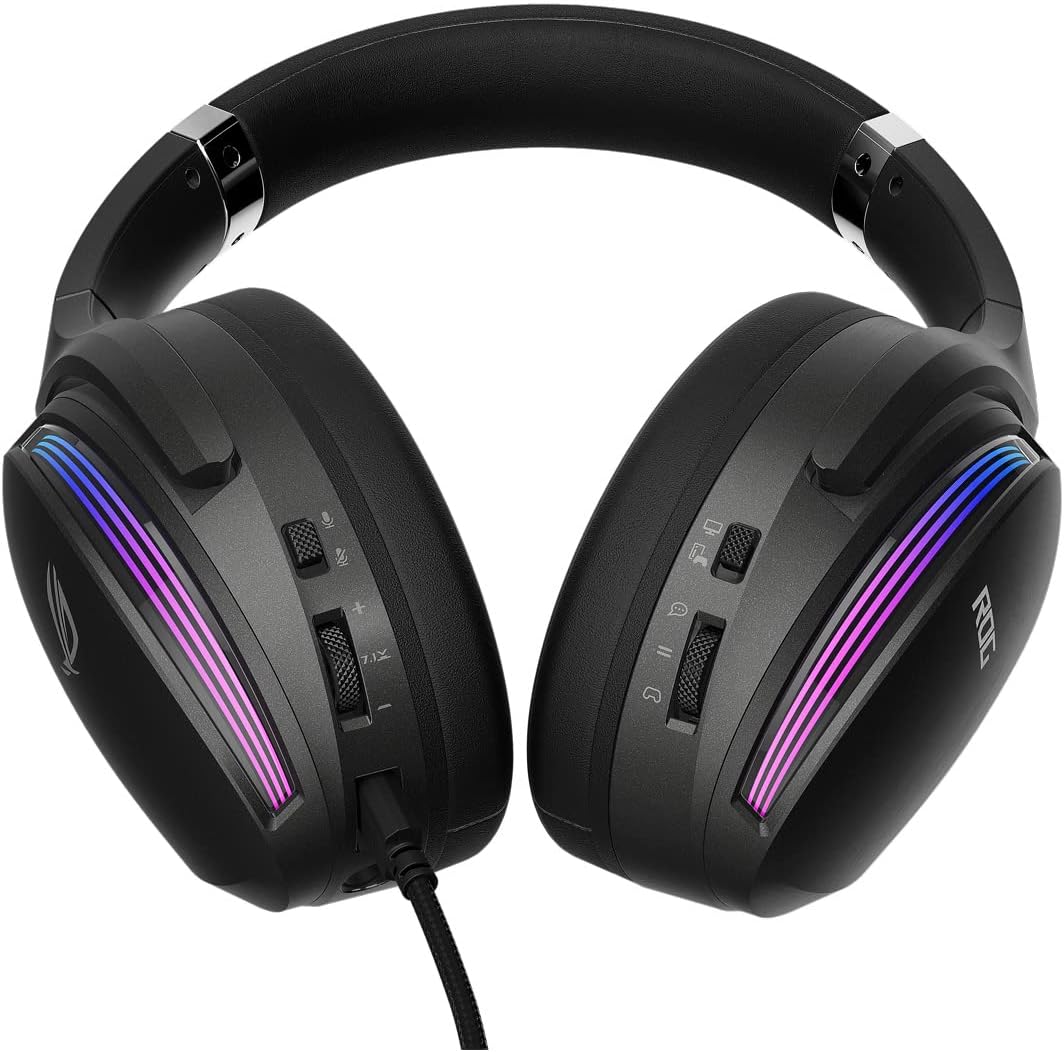 ASUS ROG Fusion II 500 RGB Gaming Headset (kabelgebunden, 3,5mm-Klinkenstecker, USB-C, USB-A, AI Noi