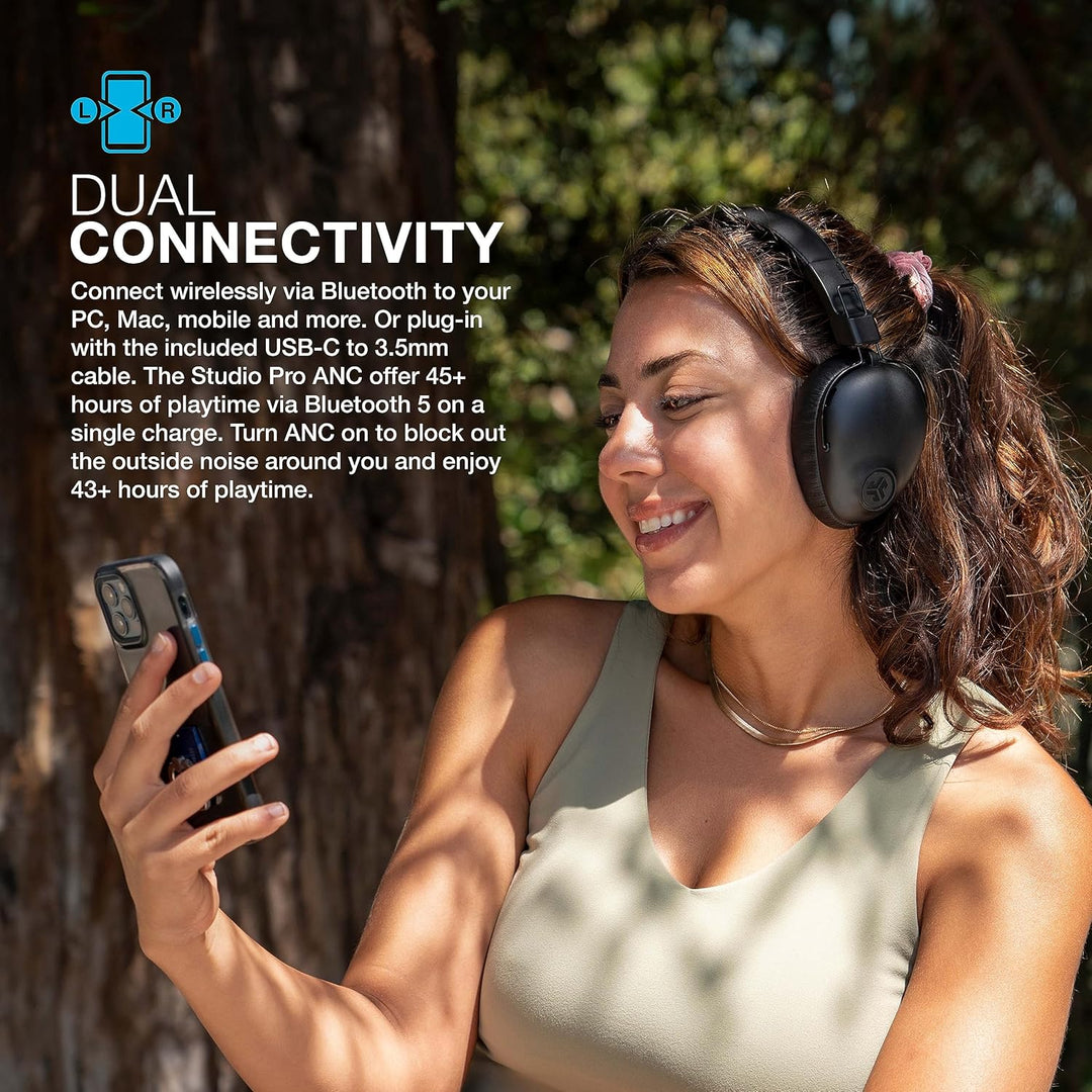 JLAB Studio PRO ANC Wireless Écouteurs Sans fil Arceau Musique Bluetooth Noir