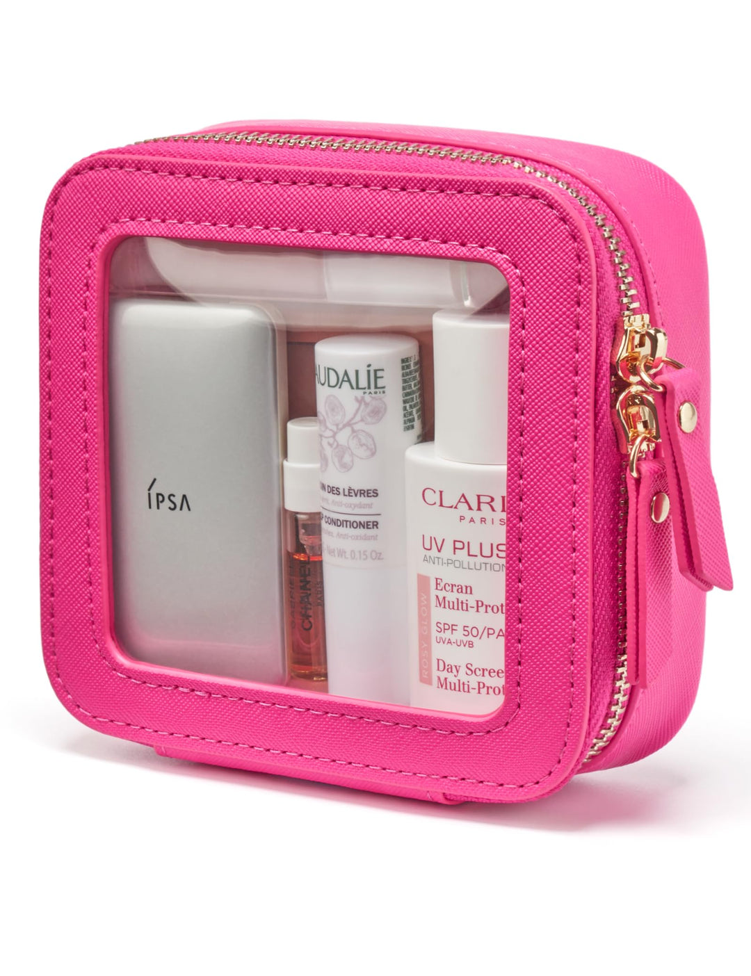 Popvibe Transparente Make-up-Tasche, Reise-Kosmetiktasche, transparenter Kulturbeutel mit Reissversc