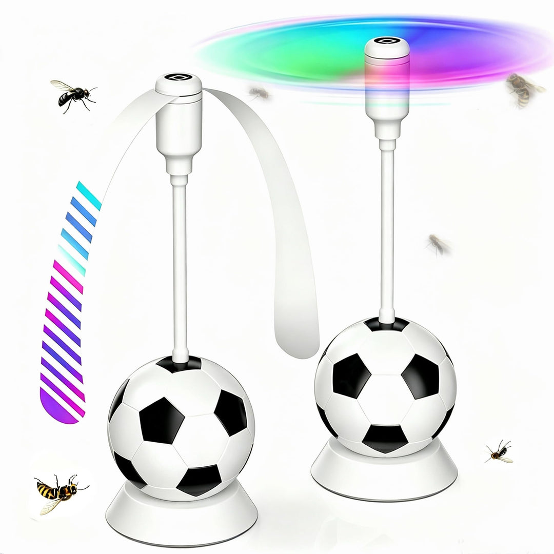 Fliegenwedler, Fliegenabwehr Tischventilator mit Haken, Soft-Stop, Tragbarer Mückenventilator& Flieg