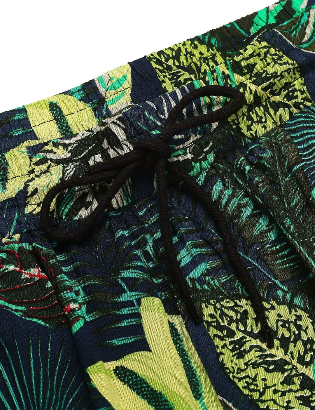 COOFANDY Herren Hemd Kurzarm Sommerhemd Floral Hawaiihemd Flamingo Party Hemden und Shorts Set Stran