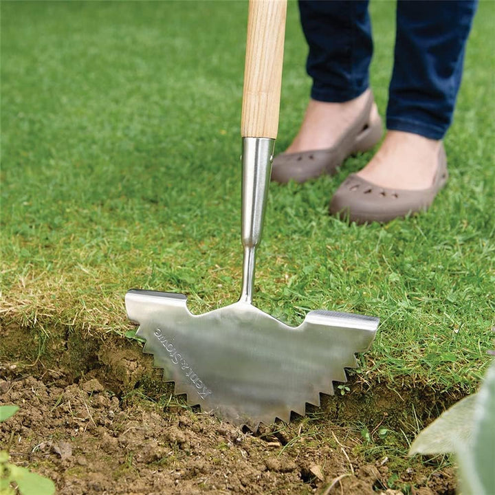 Kent & Stowe Rasenkantenstecher – Kantenschneider aus Edelstahl zum Schneiden von Rasenkanten, Kante