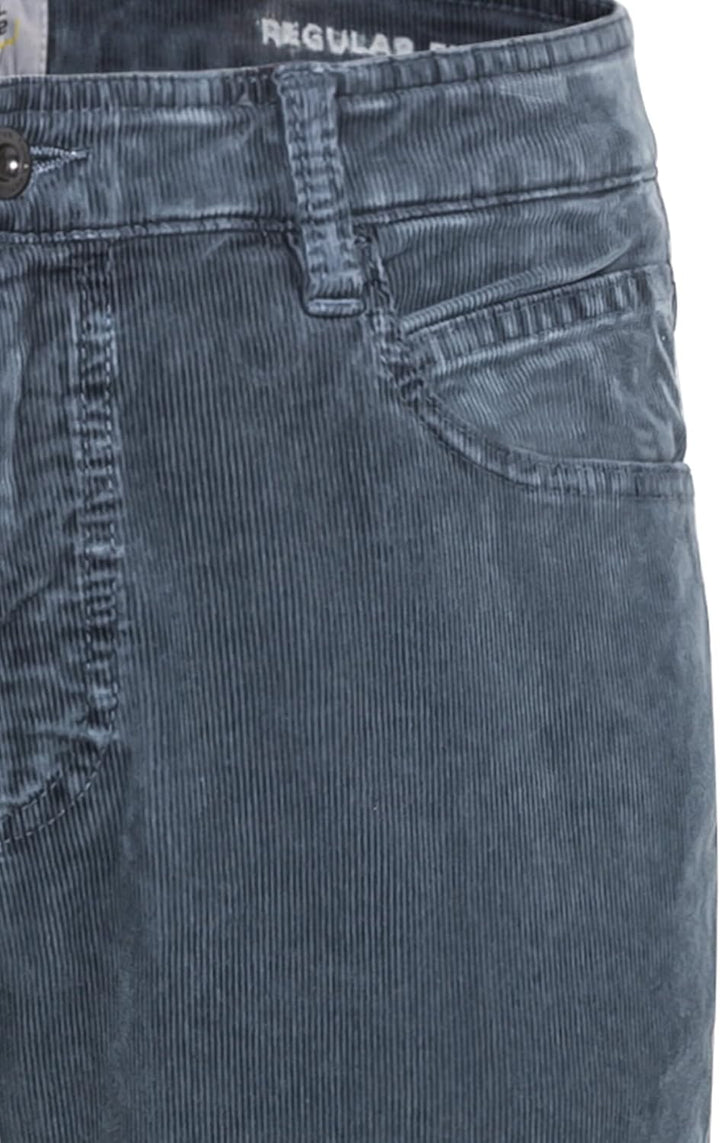 camel active Herren Regular Fit 5-Pocket Hose 42W / 34L Blau, 42W / 34L Blau