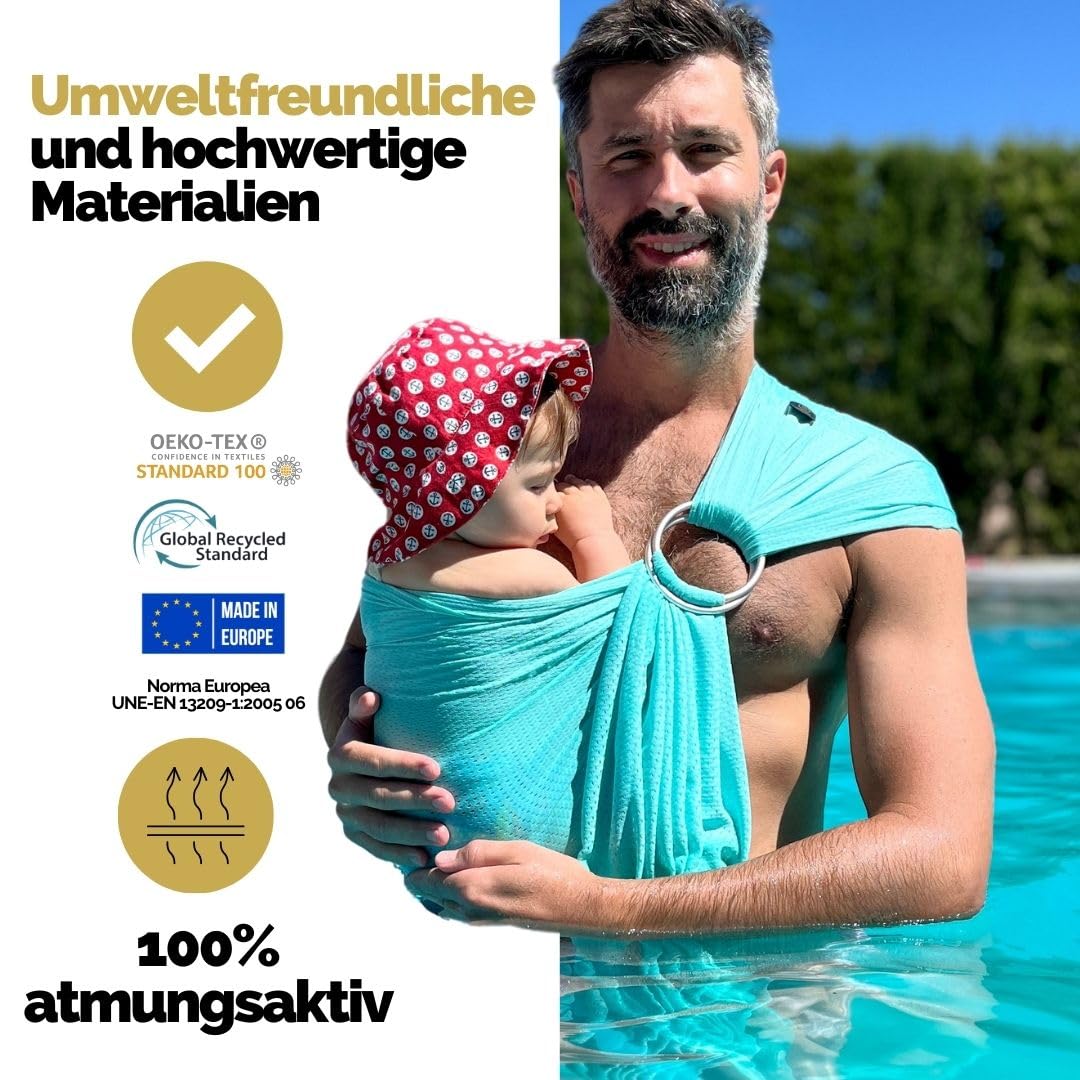 Amarsupiel | Baby-Wasserträger | Baby Wasser Schultergurt | Ultraschnell trocknende | Ergonomische B