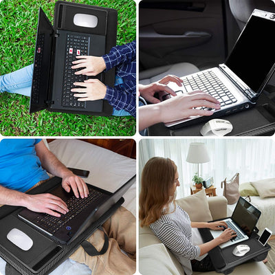 Laptopkissen für Bett mit Kissen，Laptop Unterlage Zubehör Couch mit Mausunterlage and Handgelenkaufl