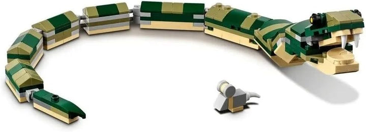 LEGO Creator 3-in-1 Krokodil 31121 Building Toy Featuring Wild Animal Toys (454 Teile)