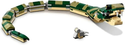 LEGO Creator 3-in-1 Krokodil 31121 Building Toy Featuring Wild Animal Toys (454 Teile)