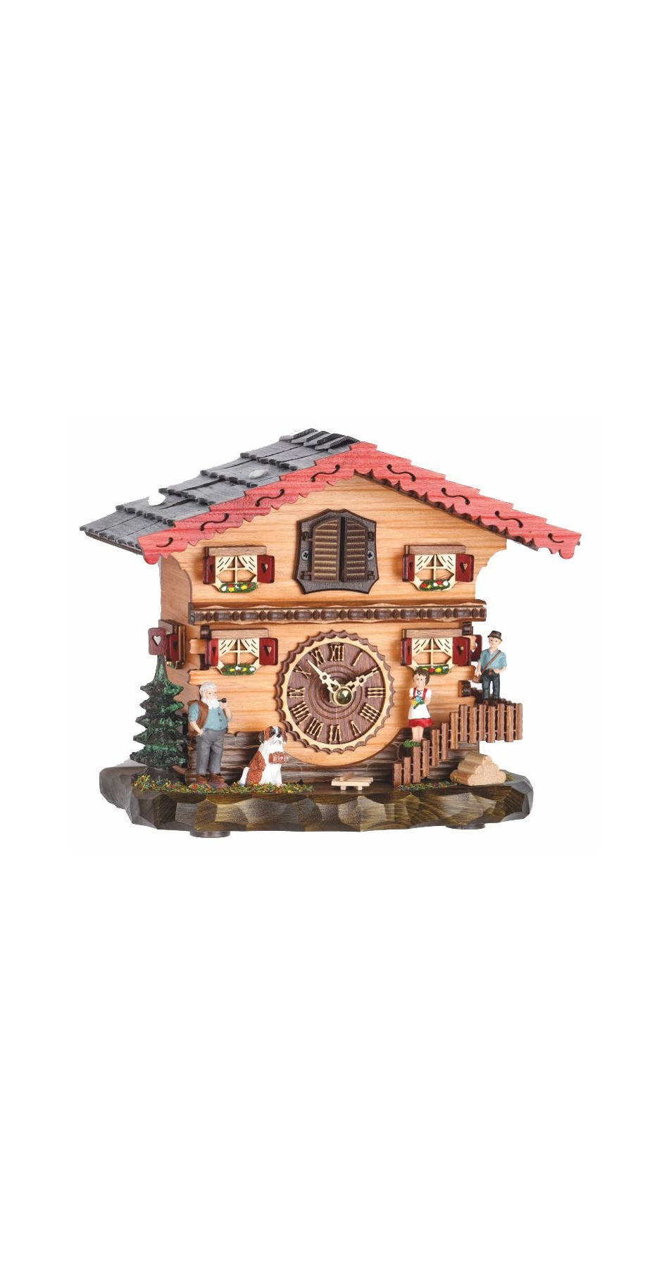 Trenkle Quarz Kuckucksuhr Schweizerhaus mit Musik TU 487 QM