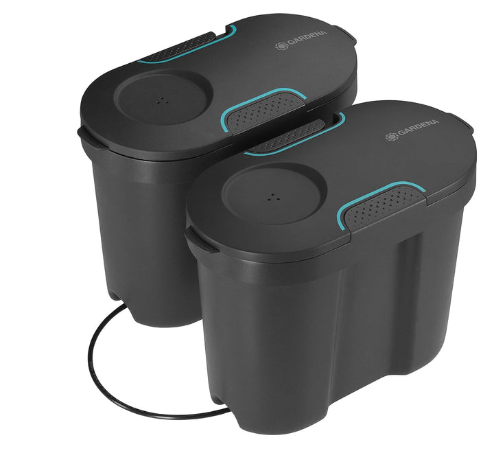 Gardena Solar-Bewässerung AquaBloom Set inkl. Wasserreservoir: Solarbetriebenes Bewässerungsset für