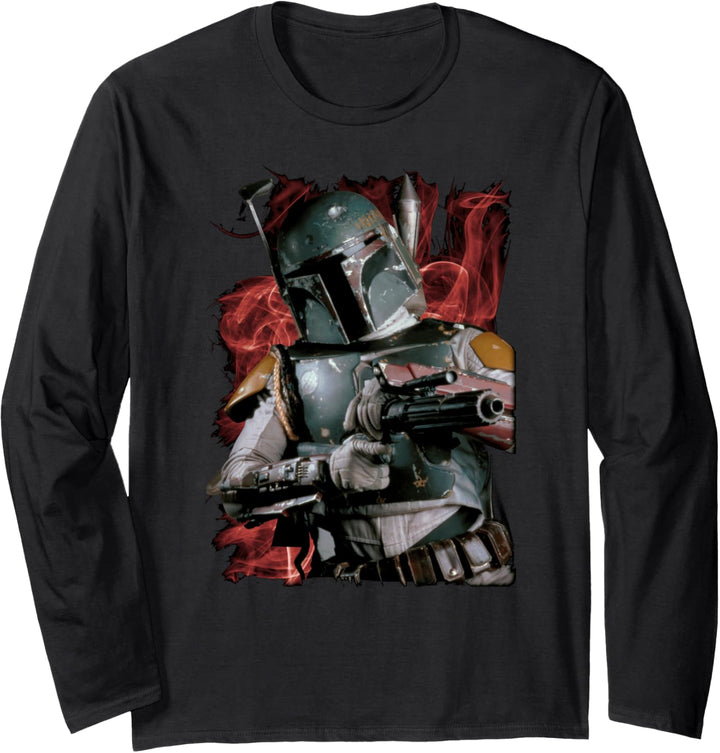 Star Wars Boba Fett Ready To Fire Detailed Photo Langarmshirt