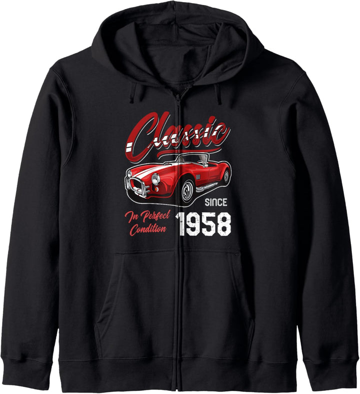 Ich bin nicht alt, ich bin ein Oldtimer, Jahrgang 1958 Kapuzenjacke