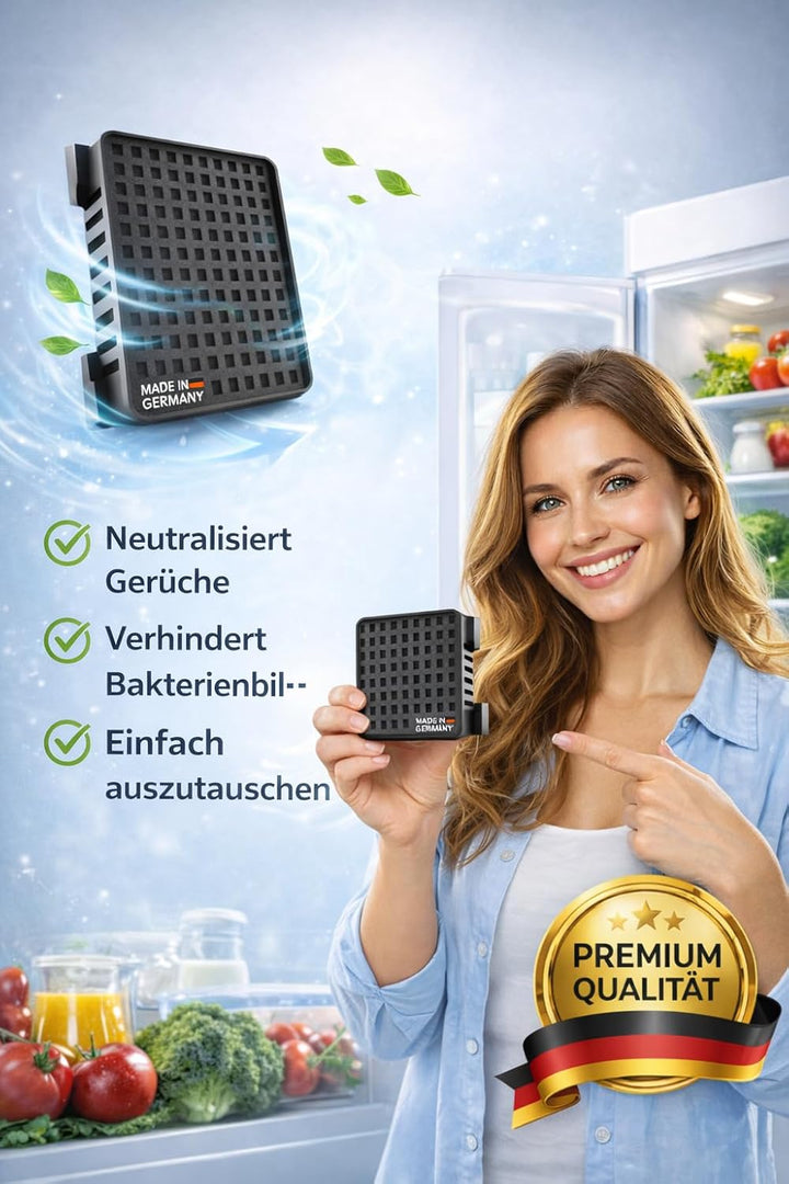 2er Set Aktivkohlefilter für Liebherr Kühlschrank 909698900, 988242900, 988246000 – Ersatz Fresh Air