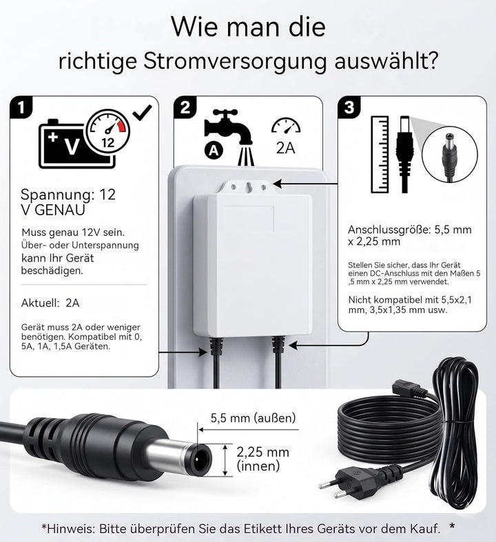 Mini UPS 12V 2A für WLAN Router und Glasfaser Modem, Unterbrechungsfreie Stromversorgung 5400mAh mit