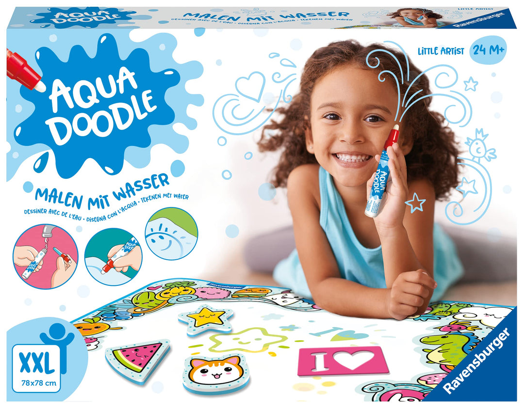 Ravensburger 4572 Little Artist - Fleckenfreier bunter XXL-Malspass mit Wasser - Mit Stift und 4 Sch