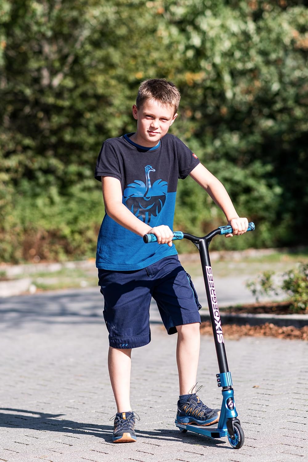 Six Degrees Aluminium Stuntscooter - Freestyle Kickroller, 100 mm High-Rebound-Rollen, ABEC 9, verst