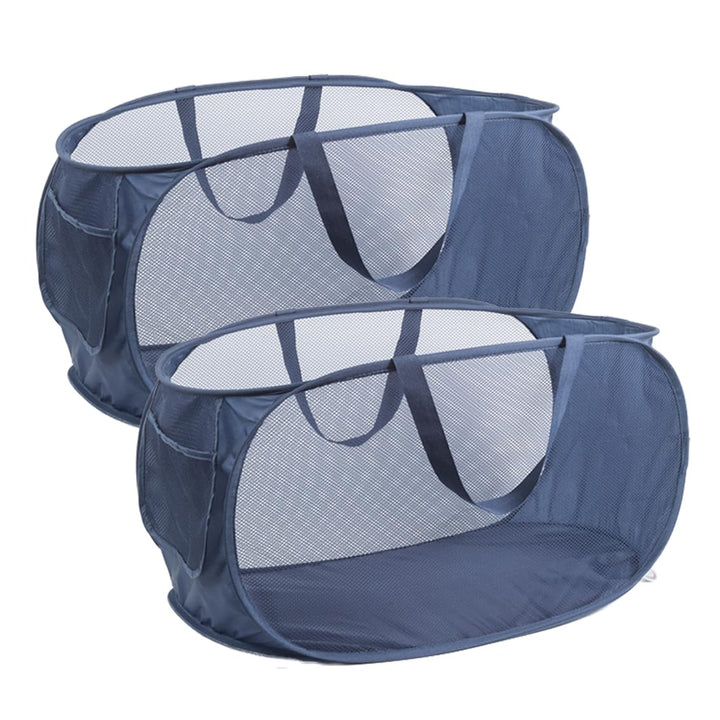 Pop Up Wäschekorb Faltbarer Wäschekorb 2 Stk(36 * 36 * 58 Cm) Wäschetonne Wäschekorb klappbar mit Gr