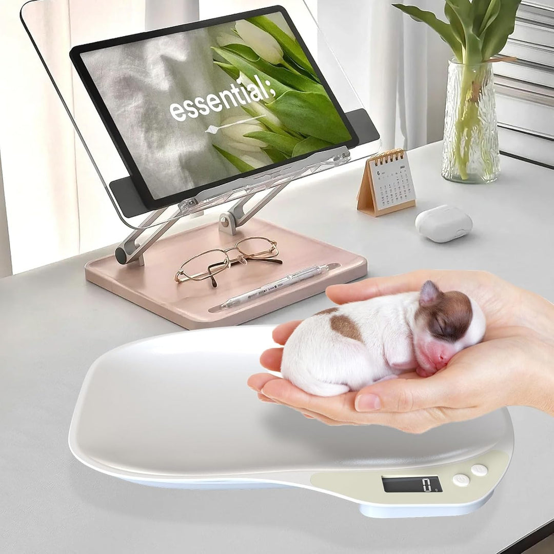 Tierwaage für Kleine Tiere, Kleine Digitalwaage Haustierwaage, Hundewaage 15Kg (±1gram), LCD Digital