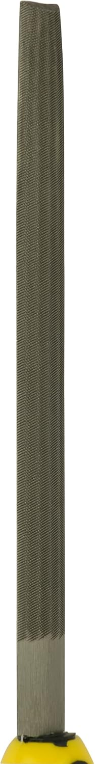 Stanley Halbrundfeile, Hieb 2, 200mm Länge, Karbon-Stahl, ergonomischer Bi-Material Handgriff, Griff