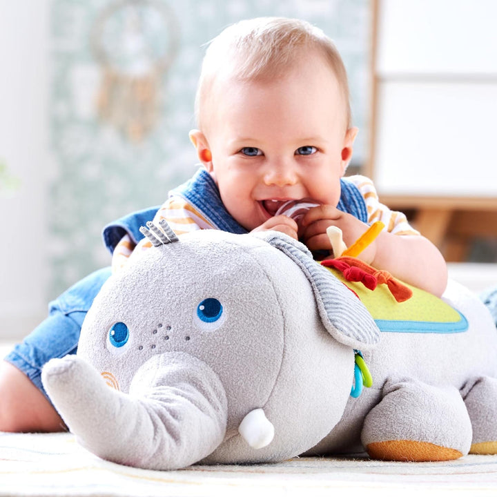 HABA 306454 - Entdeckertier Elefant, Multifunktionsspielzeug ab 6 Monaten