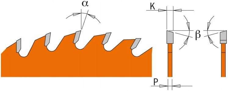 CMT Orange Tools Kreissägeblatt Feinschnitt HW 184 x 2,6 / 1,6 x 16 Z=40 15° ATB - 292.184.40E - für