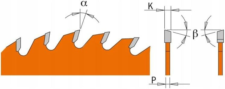 CMT Orange Tools Kreissägeblatt Feinschnitt HW 184 x 2,6 / 1,6 x 16 Z=40 15° ATB - 292.184.40E - für