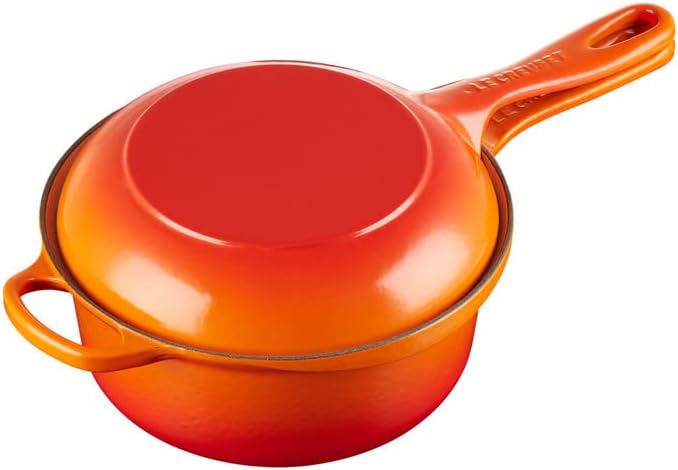 Le Creuset Signature 2-In-1 Marmitout, Gusseisen, Ø 22 cm, 2,3 L, Ofenrot, 25044220902460, Ofenrot