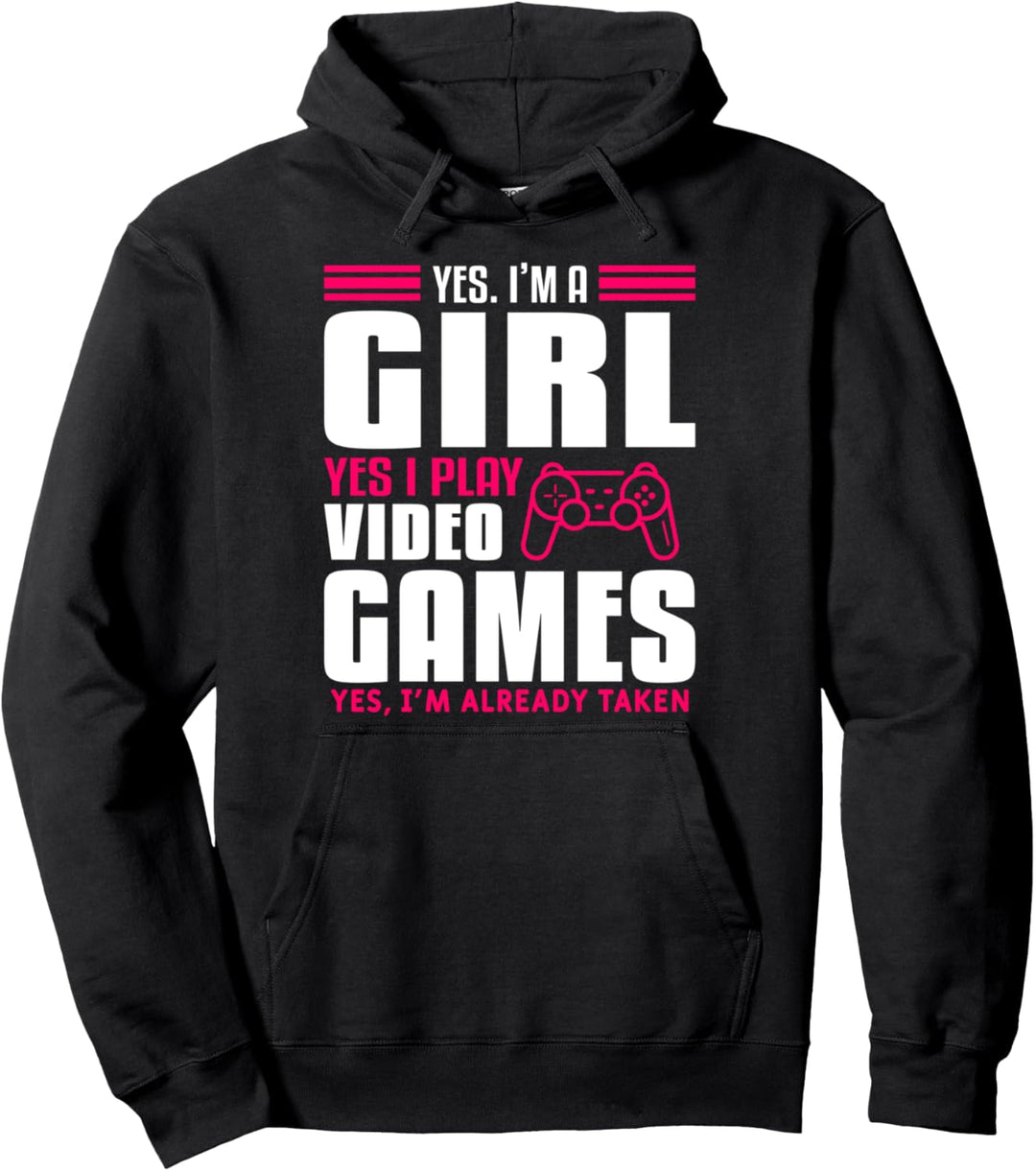 Lustiges Videospiel-Zitat für ein Mädchen Gamer Spiele Gaming Pullover Hoodie