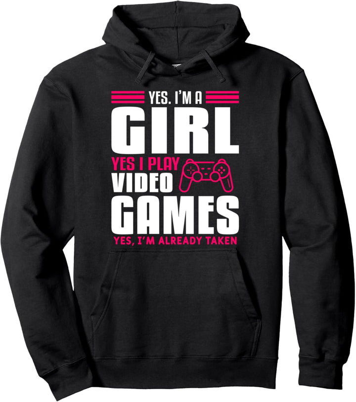 Lustiges Videospiel-Zitat für ein Mädchen Gamer Spiele Gaming Pullover Hoodie