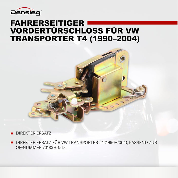 Türschloss vorne links passend für VW Transporter T4 &amp; Caravelle (1990–2003) | Ersetzt OE 701837015D