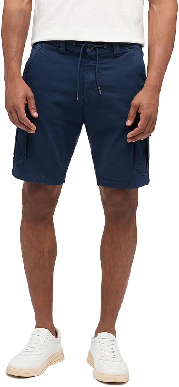 MUSTANG Herren Short Style Elastic Cargo Shorts 33 Outer Space 5330, 33 Outer Space 5330
