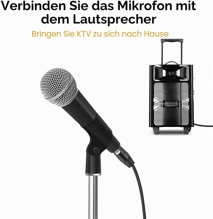 Twozoh XLR Buchse auf Klinke 6,35 mm(1/4") TRS Kabel 10M 2 Stück, Stereo XLR auf Klinke 6,3 Symmetri