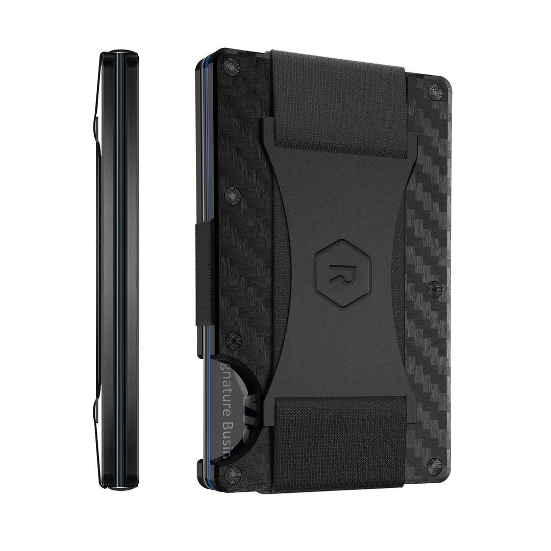 The Ridge Wallet Carbon Cash Strap | Geldband | Geldbörse | Slim | RFID sicher Carbon Fiber, Carbon