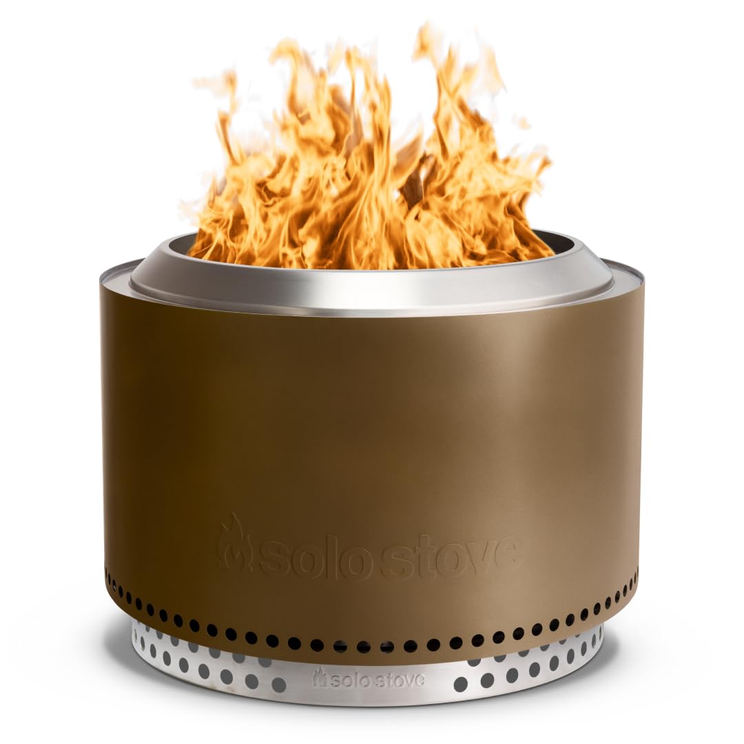 Solo Stove Feuerschale Yukon 2.0 mit Standfuss | Feuerstelle für Raucharme Holzverbrennung, Herausne