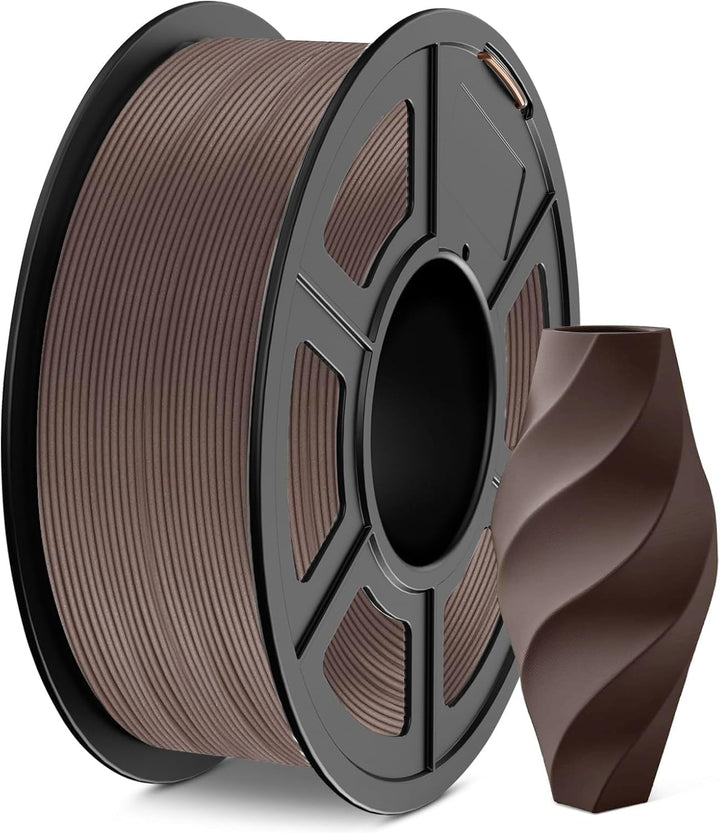 JAYO PLA Holz Filament 1,75 mm Walnussholz, Echtes Holz PLA 3D Drucker Filament, Holzstruktur, mit 1