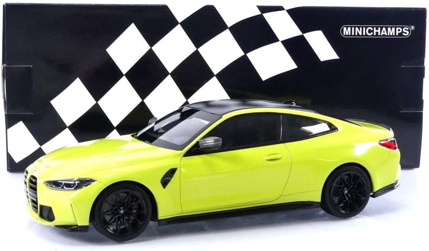 Minichamps 155020120 1:18 BMW M4-2020-Gelb Sammlerstück Miniaturauto, gelb
