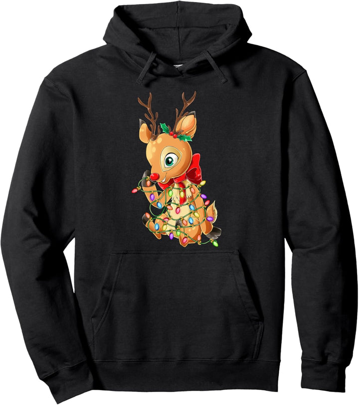 Rentier Weihnachten Geschenk Süsses Rentier Pullover Hoodie