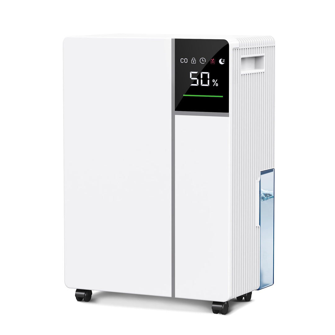 Fwoueot Luftentfeuchter Elektrisch, Raumentfeuchter mit Kompressor,16L/24h Entfeuchter für Räume bis