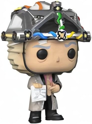 Funko Pop! Movie: Back to The Future-Doc mit Helmet - Dr. Emmett Brown - Vinyl-Sammelfigur - Geschen