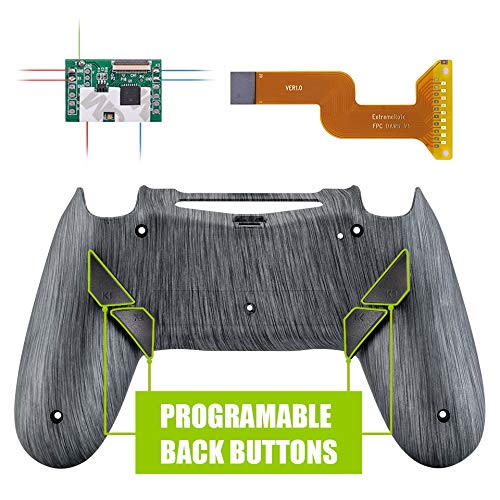 eXtremeRate Programmierbar Dawn Remap Kit für ps4 Controller, Rückseite Hülle Gehäuse Case&Upgrade-B