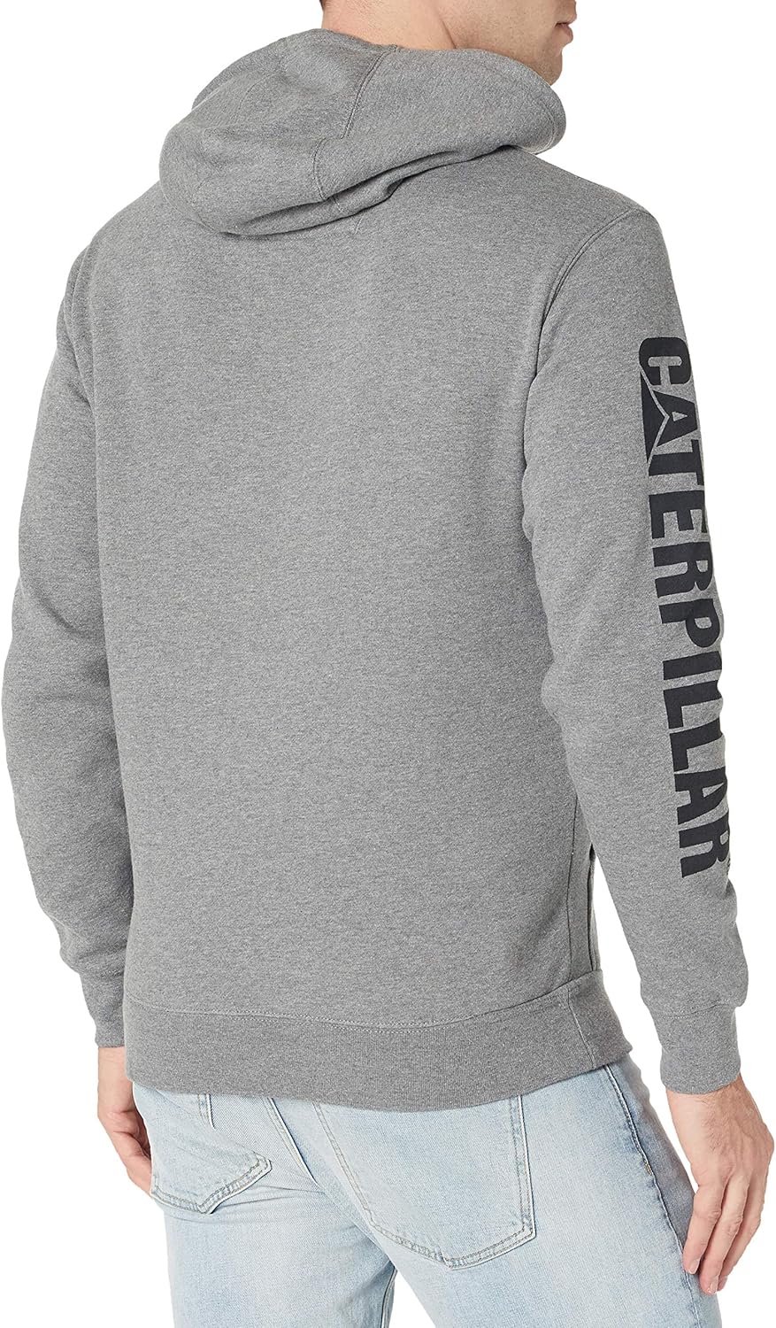 Caterpillar Herren Trademark Banner Kapuzen-Sweatshirt Kapuzenpullover S Dunkelgrau (Dark Heather Gr