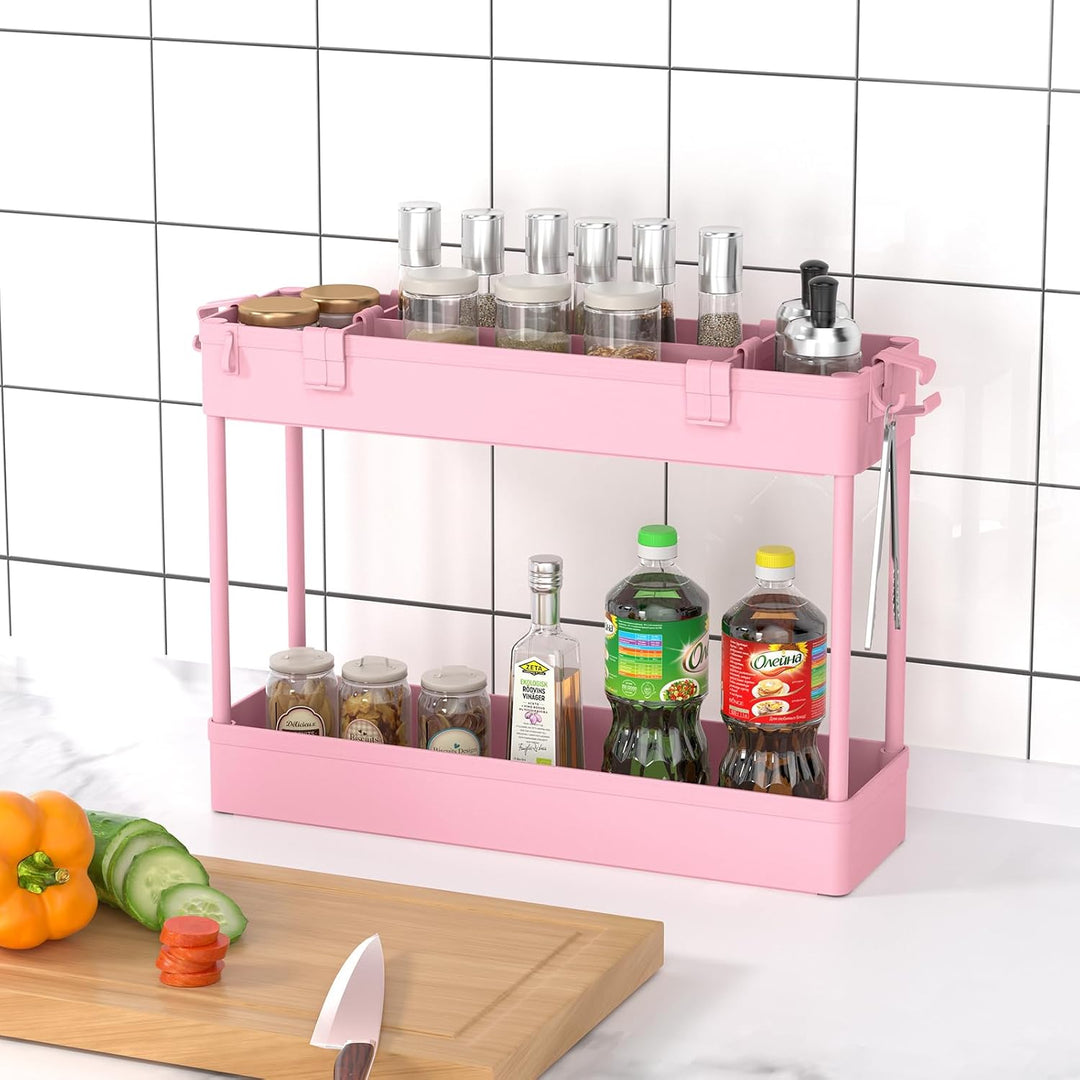 SPACELEAD Schlanker Regalwagen, 3 Etagen, Badezimmer-Organizer, rollbarer Allzweckwagen, Mobile Rega